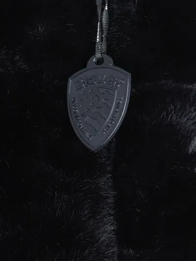 Blauer Faux-fur Panelled Jacket In Black