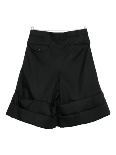 Comme Des Garçons Homme Deux Pleated Shorts In Black