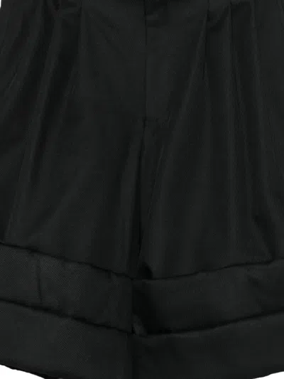 Comme Des Garçons Homme Deux Pleated Shorts In Black