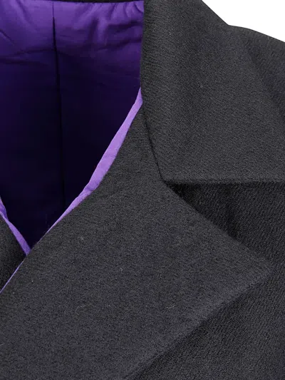 Yohji Yamamoto Double-breasted Coat In Black