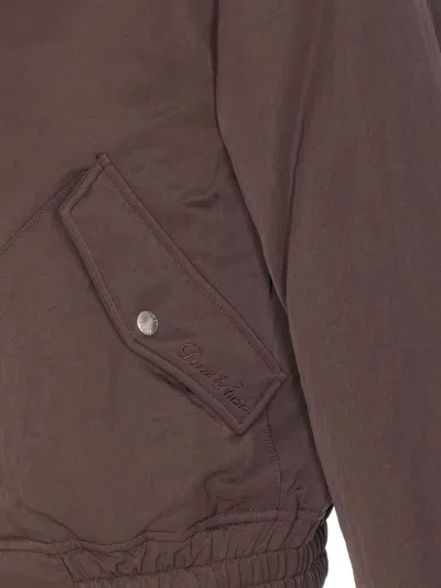 Dunst Brown Padded Jacket With Frontal Zip Closure In Brown