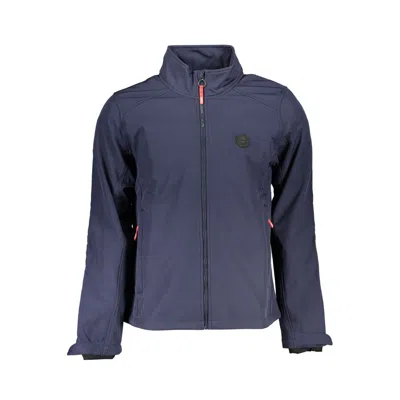 Gianmarco Venturi Blue Polyester Jackets & Coat In Blue