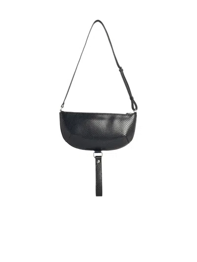 Courrèges Courreges Women Holy Eclipse Leather Shoulder Bag In Black