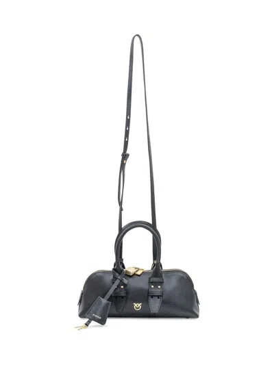 Pinko Small Hand Bag Escape Bag Baguette In Leather In Black