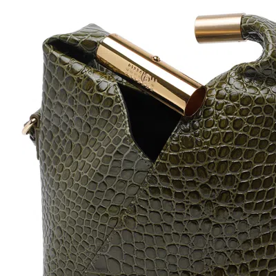 Mm6 Maison Margiela Japanese Leather Shoulder Bag In Orange