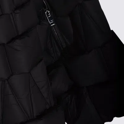 Raxxy 3d Diamond Down Coat In Black