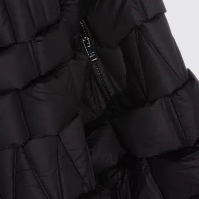 Raxxy 3d Diamond Down Coat In Black