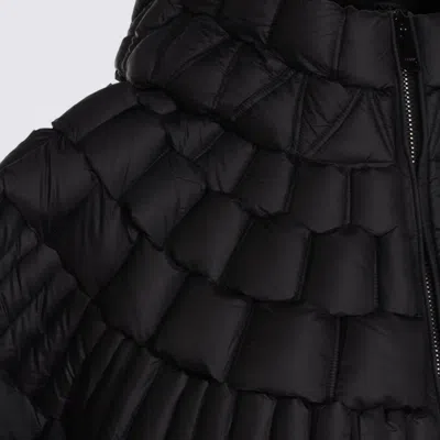 Raxxy 3d Diamond Down Coat In Black