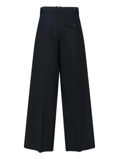 Calvin Klein Tailored Black Trousers With Structured Waistband In Black