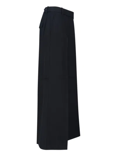 Calvin Klein Tailored Black Trousers With Structured Waistband In Black