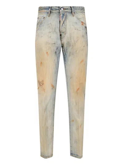 Dsquared2 Cool Guy Faded-effect Paint-splatter Jeans In Multi