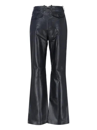 Novelle Tailored Black Trousers With Structured Waistband In Black