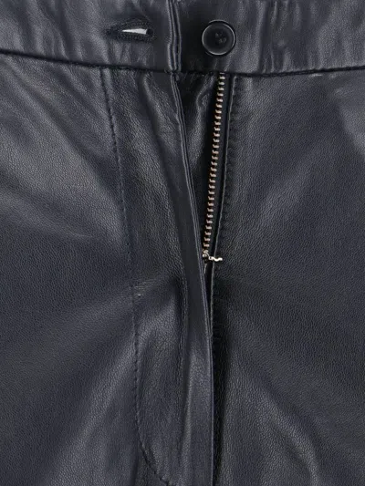 Novelle Tailored Black Trousers With Structured Waistband In Black