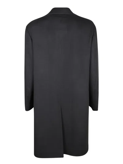 Lardini Three-button Notched Lapel Coat In Black