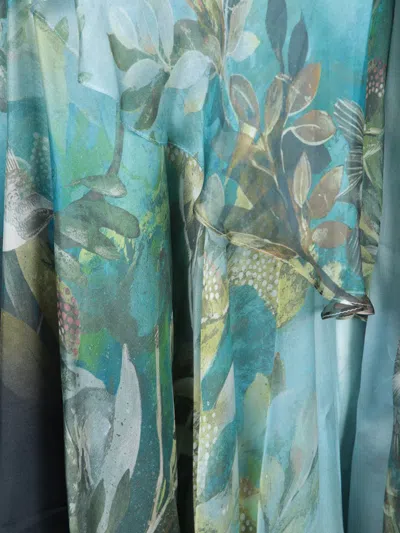 Roberto Cavalli Asymmetric Floral Print One Shoulder Dress In Multi