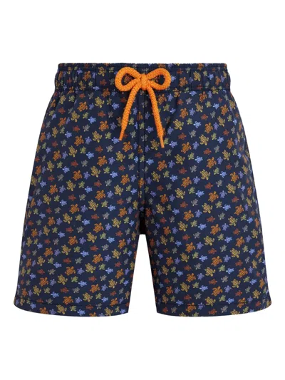 Vilebrequin Elasticated-waistband Swim Shorts In Blue
