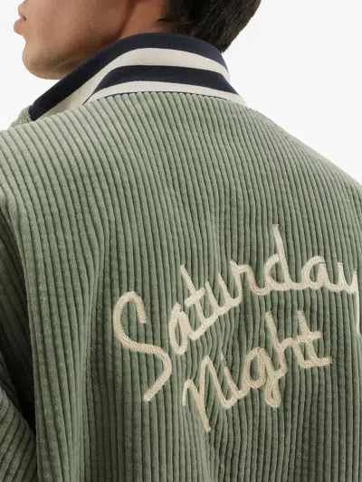 1989 Studio Boss Breathable Blue Sneakers With Green Details And White Sole In Green