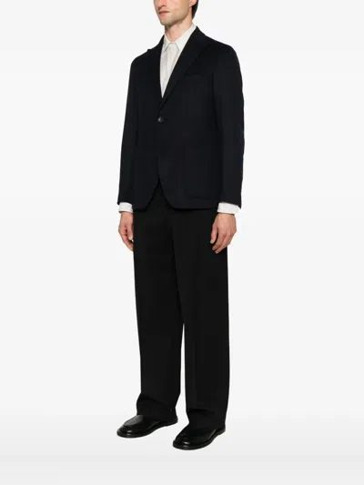 Tagliatore Single-breasted Blazer In Blue