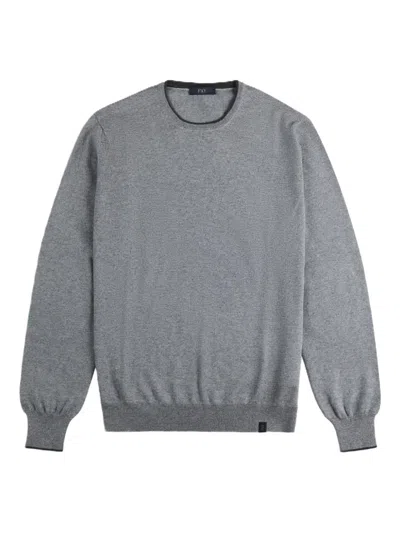 Fay Elbow-patch Sweater In Animal Print