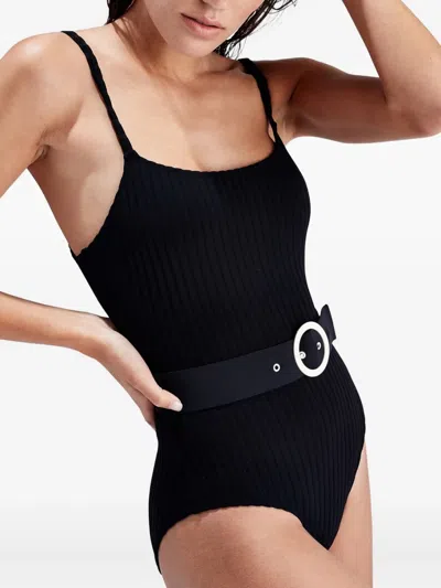 Solid & Striped The Nina Belted Swimsuit In Multi