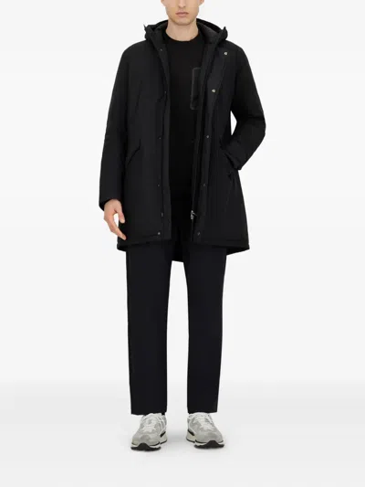 Herno Hooded Parka Down Jacket Clothing In Black