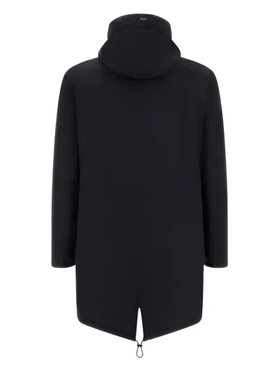 Herno Hooded Parka Down Jacket Clothing In Black