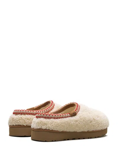 Ugg Tasman Maxi Curly 1158356-nat Slippers Womens Beige Sheepskin Slip On Gug183 In Nude