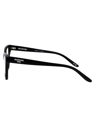 Balenciaga Black-black-transparent Recycled Acetate Glasses In Black