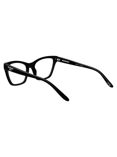Balenciaga Black-black-transparent Recycled Acetate Glasses In Black
