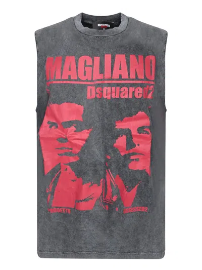 Dsquared2 X Magliano T-shirt In Gray