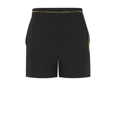 Elisabetta Franchi Black Shorts In Black