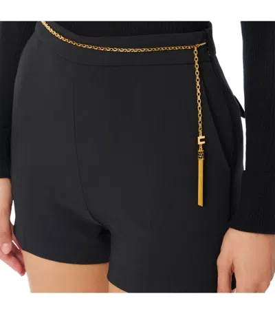 Elisabetta Franchi Black Shorts In Black