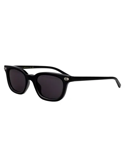 Gucci Black-black-grey Recycled Acetate Sunglasses In Black