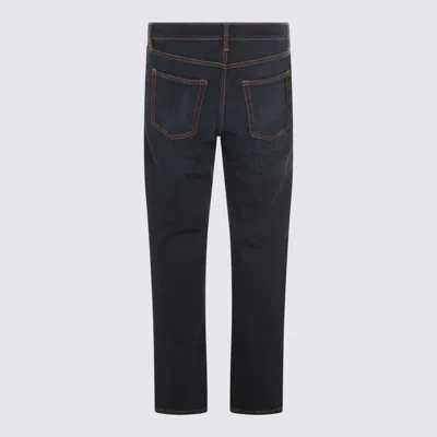 Nine In The Morning Contrast-stitch Jeans In Blue