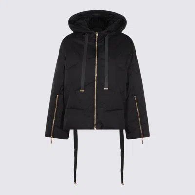 Twinset Hooded Zip-fastening Jacket In Black