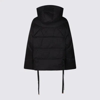 Twinset Hooded Zip-fastening Jacket In Black