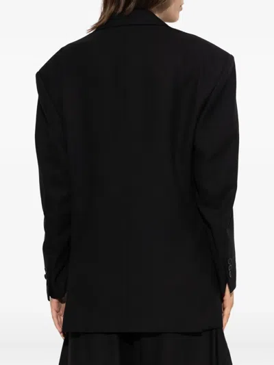 Issey Miyake Uni-form Buttoned Blazer In Black