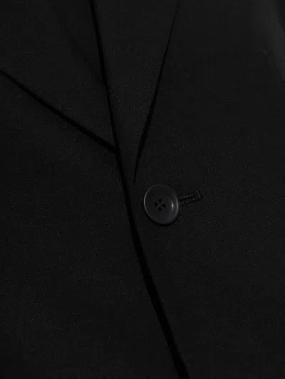 Issey Miyake Uni-form Buttoned Blazer In Black