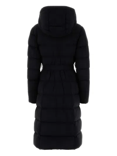 Mackage Coralia City Hooded Belted Coat In Black