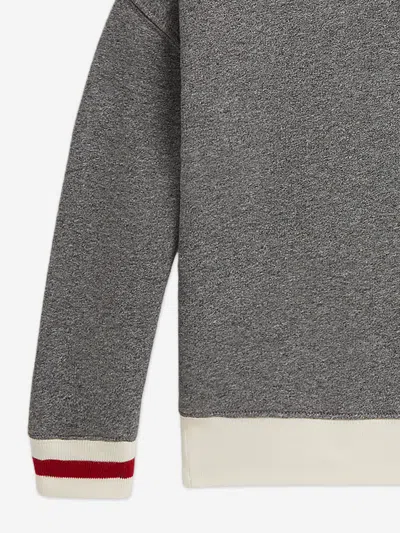 Ralph Lauren Girls Usa Flag Sweatshirt In Gray