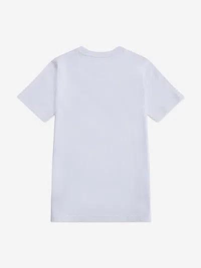 New Balance Boys Jersey Stacked Logo T-shirt In White