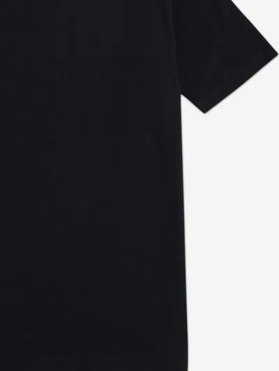 New Balance Boys Jersey Stacked Logo T-shirt In Black