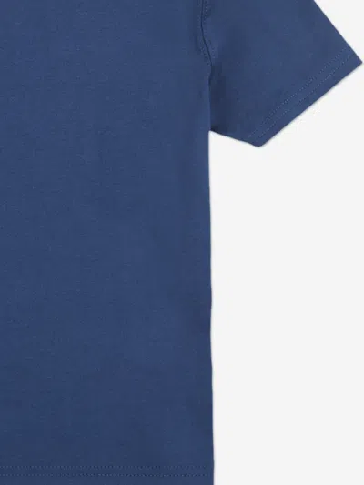 New Balance Boys Jersey Stacked Logo T-shirt In Blue