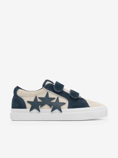Amiri Kids Leather Sunset Skate Low Trainers In Multi