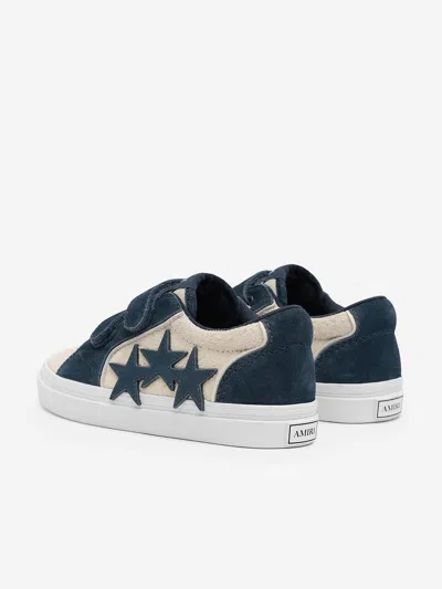 Amiri Kids Leather Sunset Skate Low Trainers In Multi