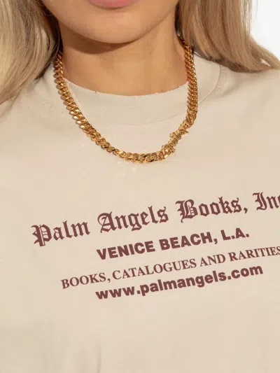 Palm Angels Logo Chain Necklace In Gold
