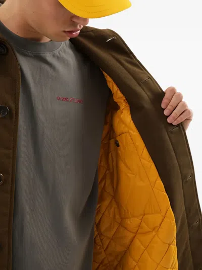 1989 Studio Mackintosh Coat With Back Yoke And Collar In Brown