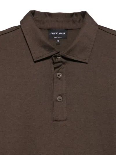 Giorgio Armani Buttoned Polo Shirt In Multi