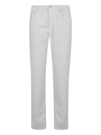 Brunello Cucinelli Trousers With Belt Loops And Pockets In Gray