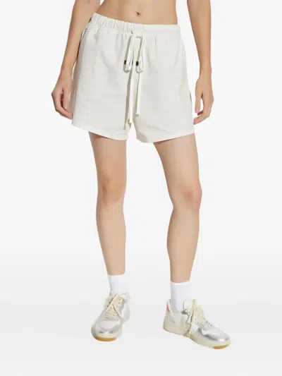 Essentials Logo-plaque Drawstring Shorts In Animal Print